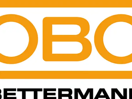 Obo Bettermann Logo – Produkte für Blitzschutz, Erdung und Kabelmanagement