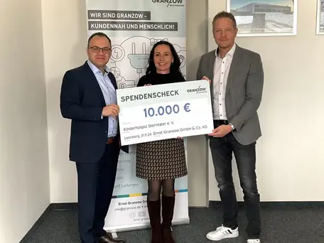 Granzow übergibt Spende von 10.000 Euro an das Kinderhospiz Sterntaler in Mannheim